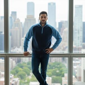 IZOD Sweatshirt Blue XXL